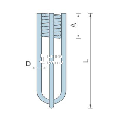 Criss-Cross Straight Loop Insert