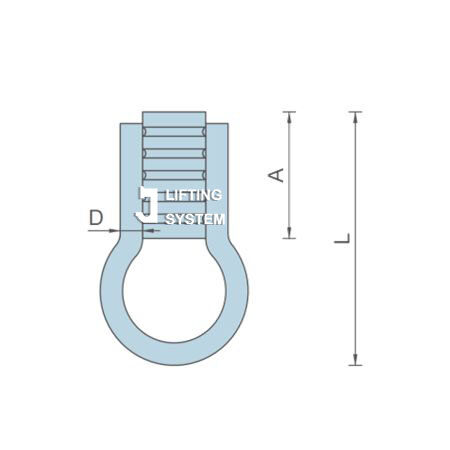 Loop Inserts Ferrule Insert-Loop — close-up view 1 — Chontan precast accessory