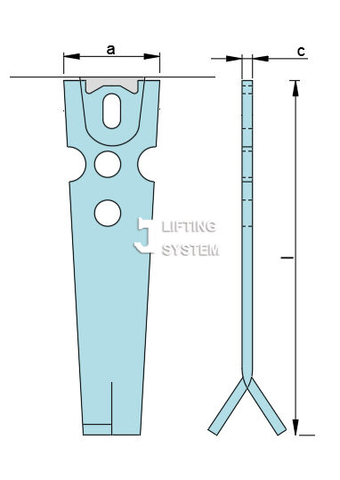 Erection Anchor — close-up view 1 — Chontan precast accessory